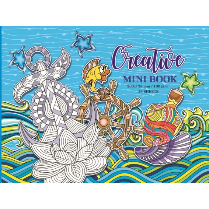 Розфарбовка доросла,100г,7БЦ,200х128 мм,36 аркушів,Матова ламінація 17224