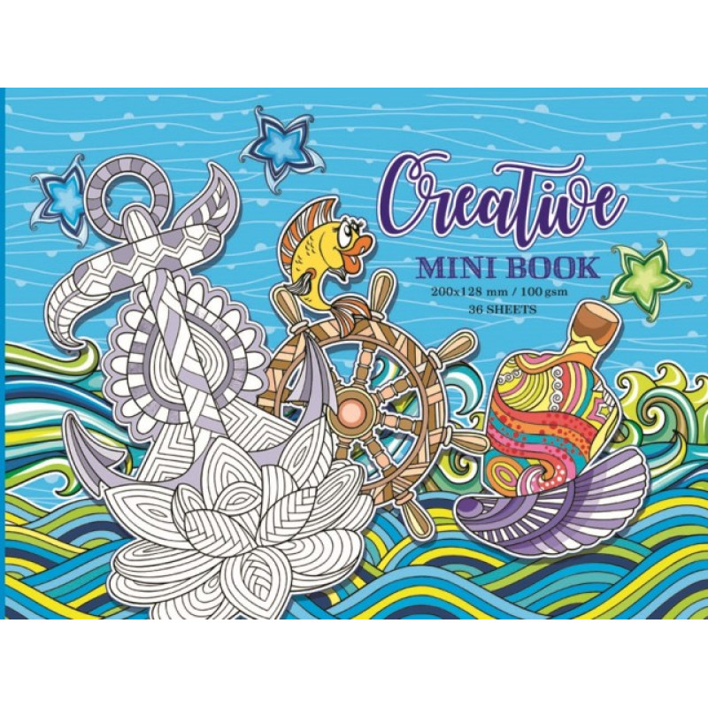 Розфарбовка доросла,100г,7БЦ,200х128 мм,36 аркушів,Матова ламінація 17224