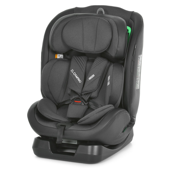 Автокрісло El Camino i-CORE ME 1206 Gray (1шт) дитяче, i-SIZE R129, зріст дитини 40-150см, рег.підголівник, розкл. в 5 положень, сірий