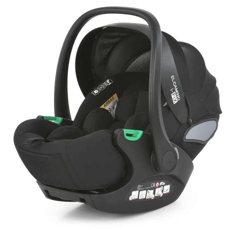 Автокрісло дитяче ME 1110 i-FIX Moon Black (1шт) i-SIZE R129, зріст дитини 40-87см, рег.підголівник, 2 ур. Чорн