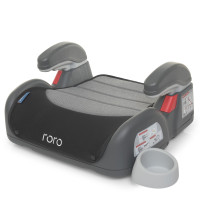 Бустер ME 1144 RORO Isofix Royal Gray (1шт) дитячий, isofix, з підлокотником та підсклянником, льон.