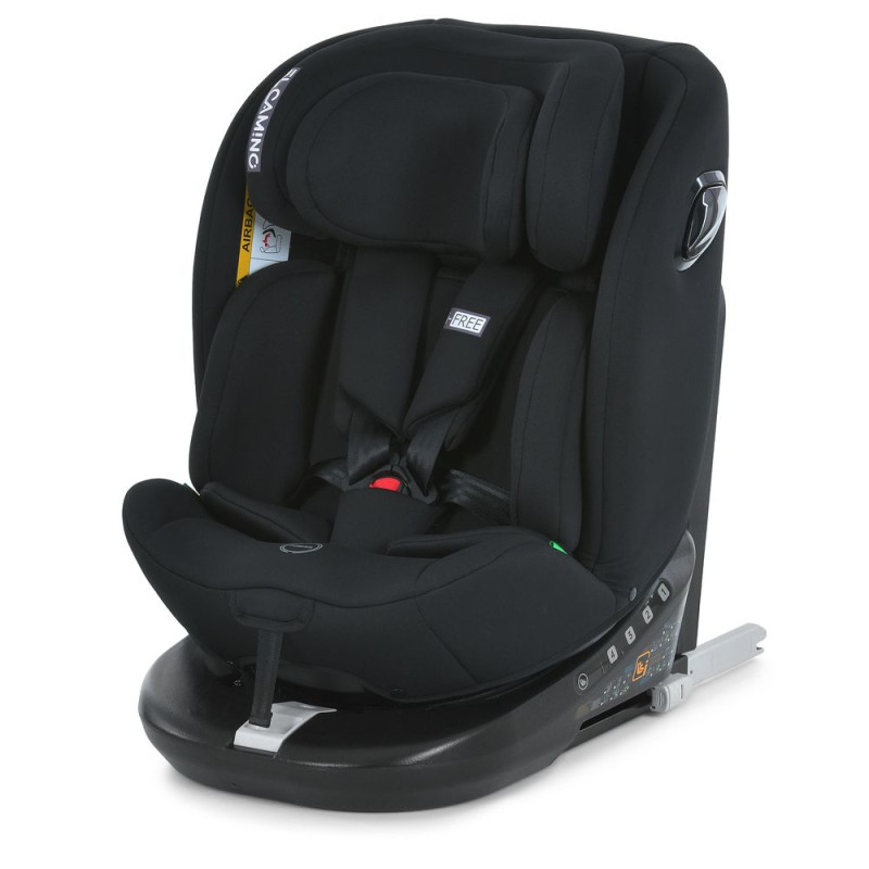 Автокрісло ME 1187 i-FREE Black (1шт) дитяче, i-SIZE R129, фаза 1,2 (40-150см), top tether, isofix, 360, чорний