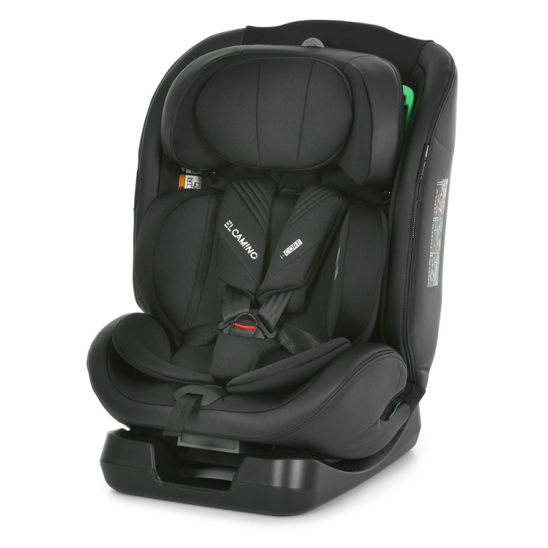 Автокрісло El Camino i-CORE ME 1206 Black (1шт) дитяче, i-SIZE R129, зріст дитини 40-150см, рег.підголівник, розкл. в 5 положень, чорний