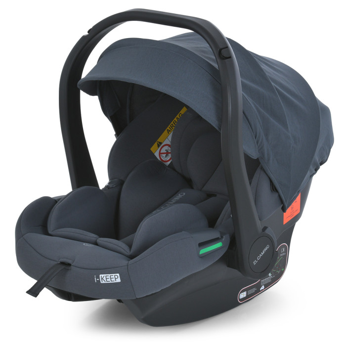 Автокрісло дитяче ME 1186 i-KEEP Melange Rock Gray (1шт) i-SIZE R129, зріст дитини 40-87см, рег.підголівник, темно-сірий