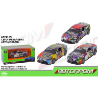 Машина мет. АВТОПРОМ 1:36,3 кольори,кор.15*8*7см /96-2/