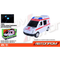 Машина АВТОПРОМ батар. світ., звук, кор.21*13*11см /48/