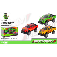 Машина мет. АВТОПРОМ 1:32,3 кольора,відкр.двері,кор.15,5*8,5*6,8см /96-2/