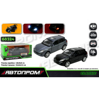Машина мет. АВТОПРОМ 1:32  Porsche Cayenne S ,батар, світло,звук,відкр. двері, кор. 18*9*9см /48-2/