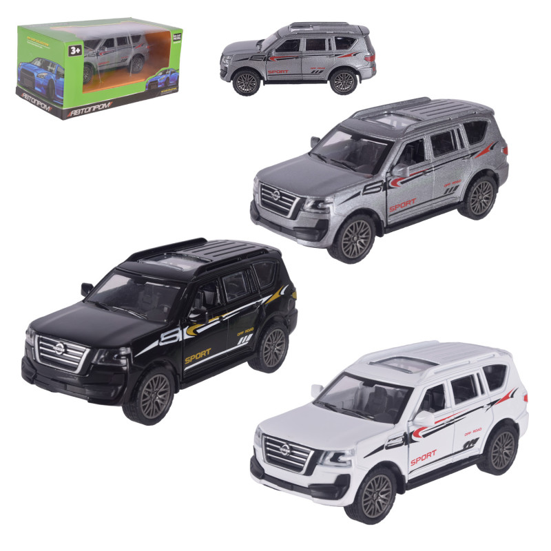 Машина АВТОПРОМ 1:32,3 кольори, відкр.двері,кор.15*8*7см /96-2/