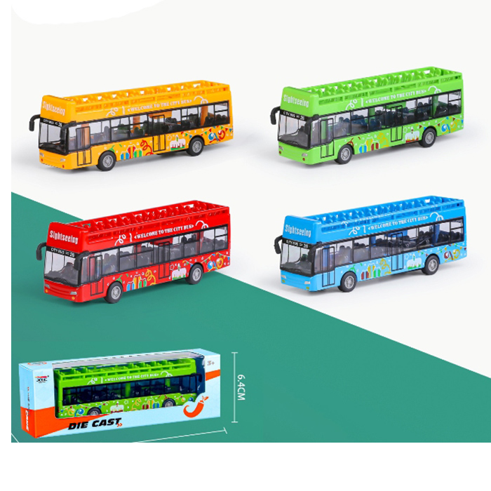 Автобус інерц, 15см, 4 кольори, в кор-ці, 19,5-6,5-4,5см /60/