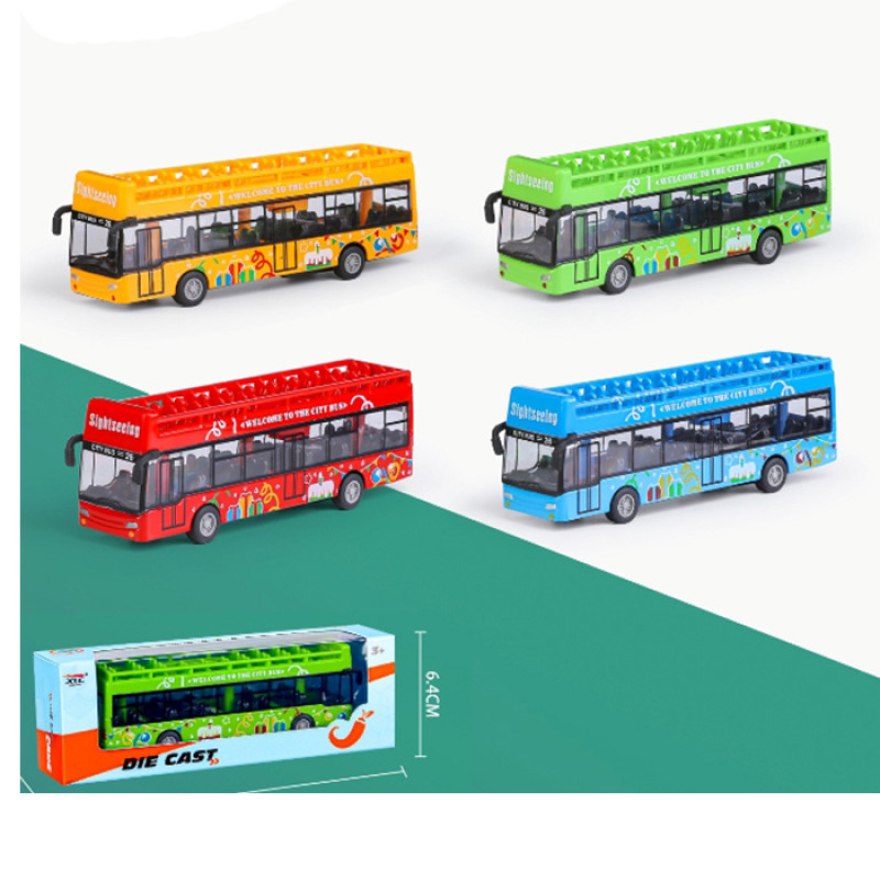Автобус інерц, 15см, 4 кольори, в кор-ці, 19,5-6,5-4,5см /60/