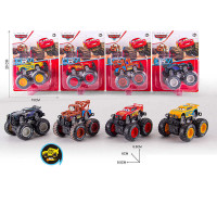 Машинка 4 види, герой, інерція, гумові шини, на листі  /168-2/