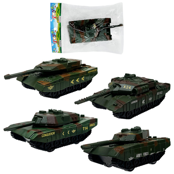 Танк 4 види, п/е 11*5*5см /672-2/