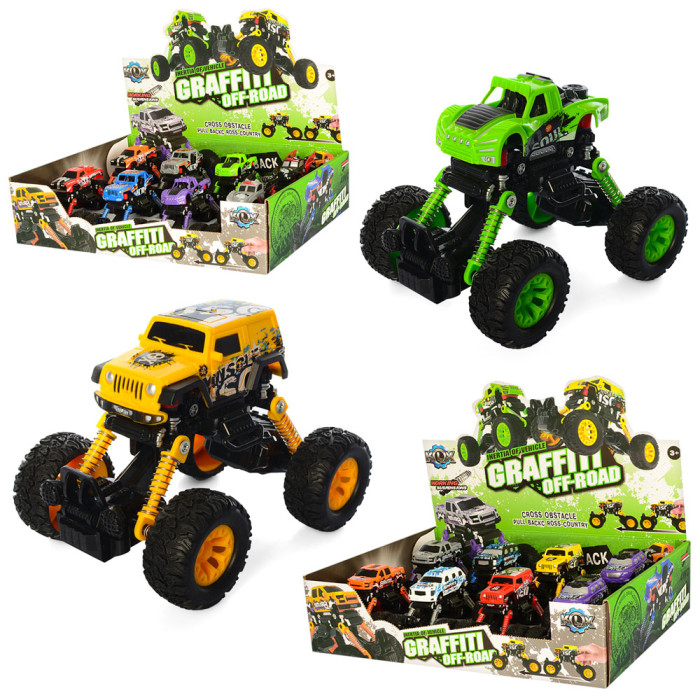 Джип інер-я, 15см, 4х4, 2 види,  (4види) /6/48/8шт в кор. 46-32-11см