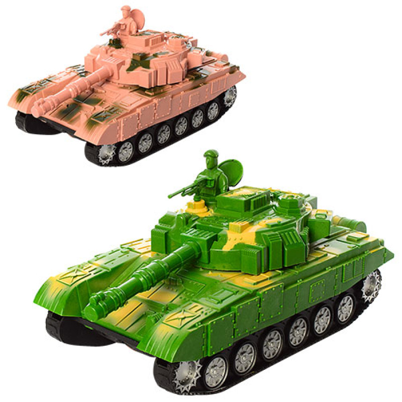 Танк 27см, рухомий корпус, 2 кольори, в п/е, 12-27-9см /54/