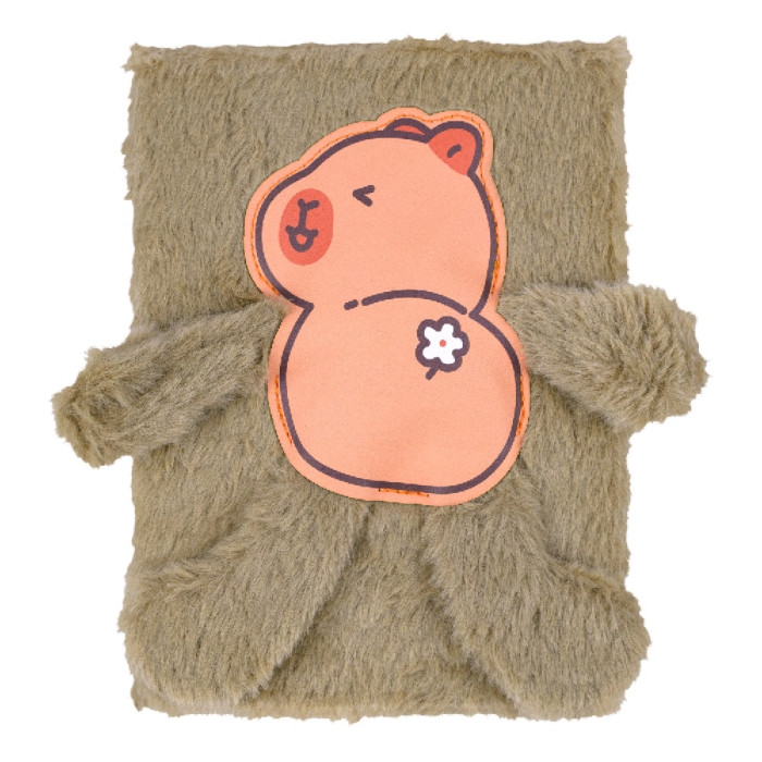 Блокнот плюшевий CAPYBARA 1, А5, 80 арк., клітинка, асорті, KIDS Line.
