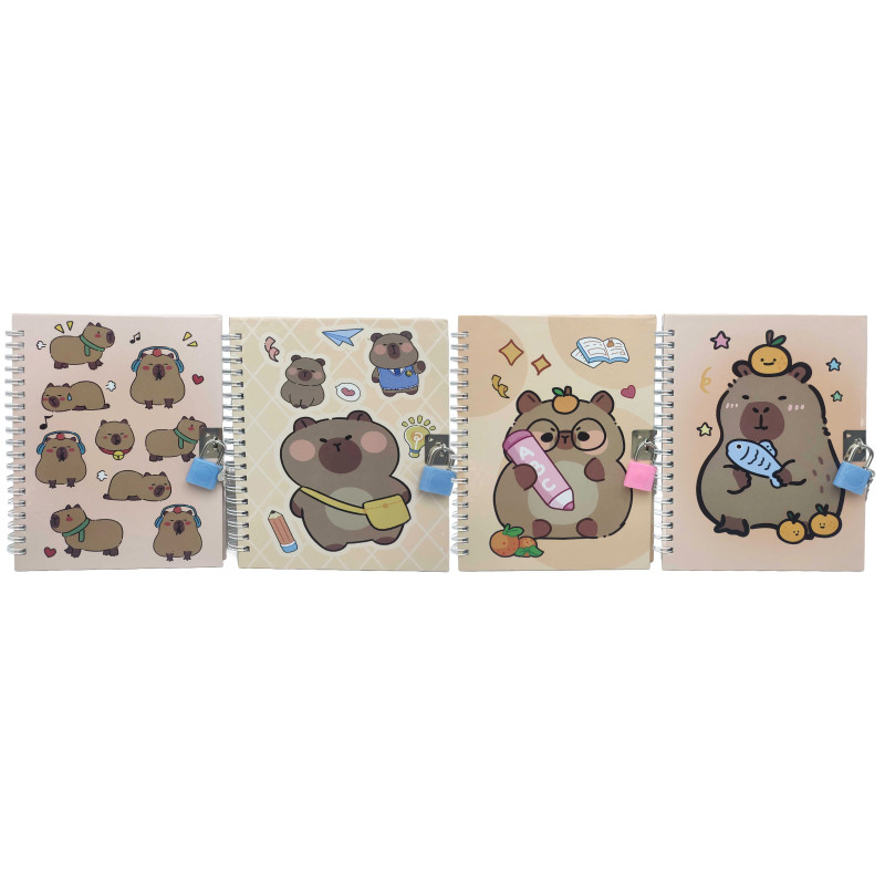 Блокнот на замочці мет. 13*18см 