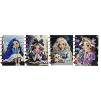 Зошит на спіралі кольоровой А5/80арк.