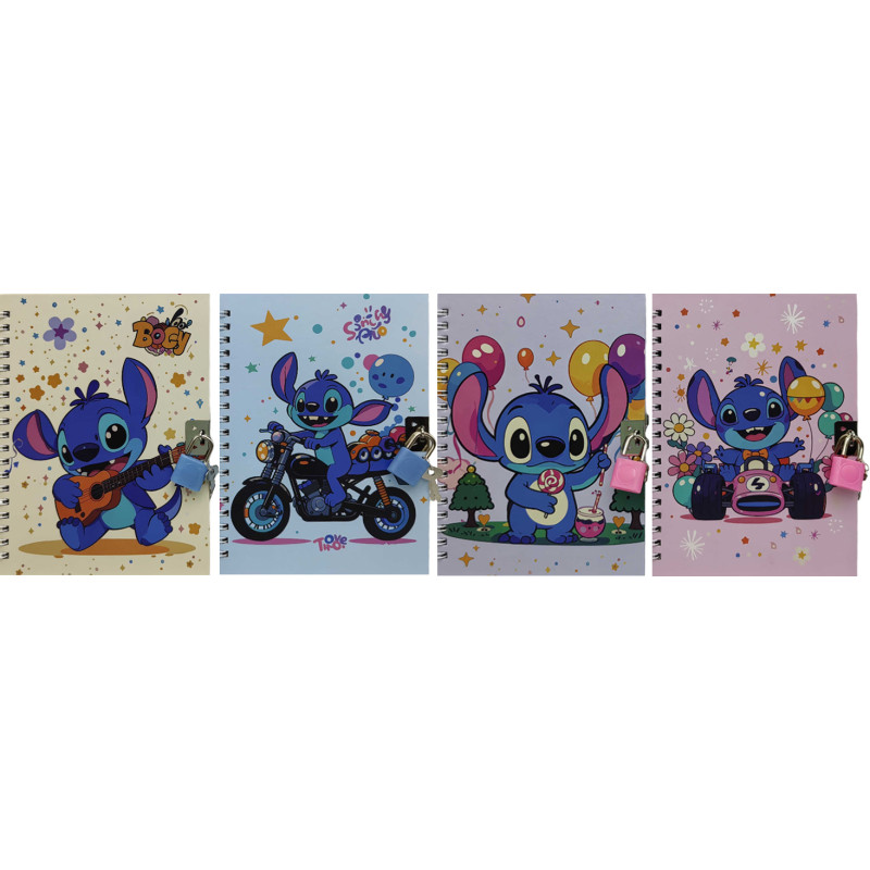 Блокнот на замочці мет. 13*18см 