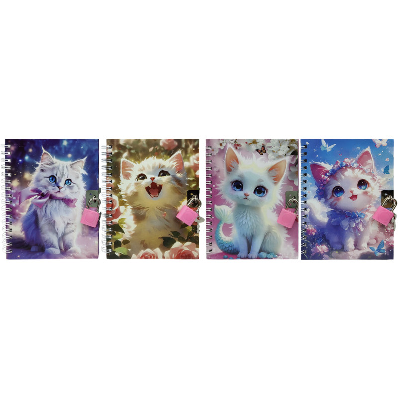 Блокнот на замочці мет. 11*15см 