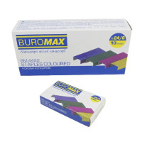 Скобы №24/6, цветные  по 10 упак. /3/30/