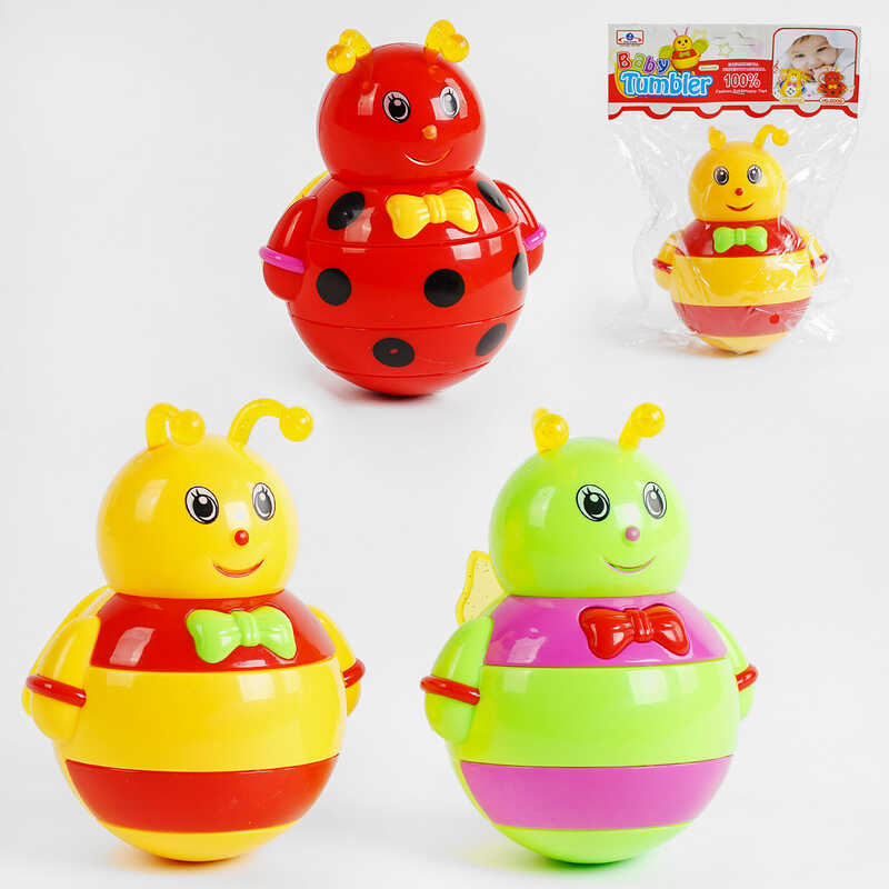 Неваляшка 3 види, комашка, світло, звук,  у п/е /72-2/