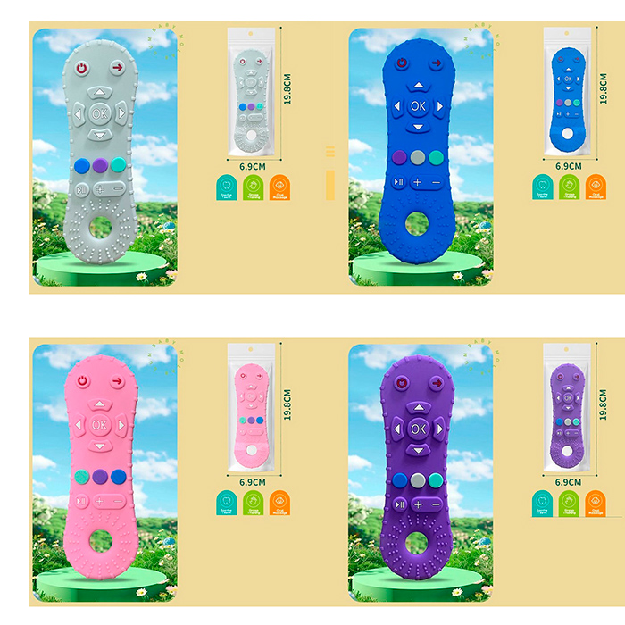 Гра пульт, 15-5-0,5см, прорізувач, текстурний, 4 кольори, у п/е 7-17-0,5см /100/