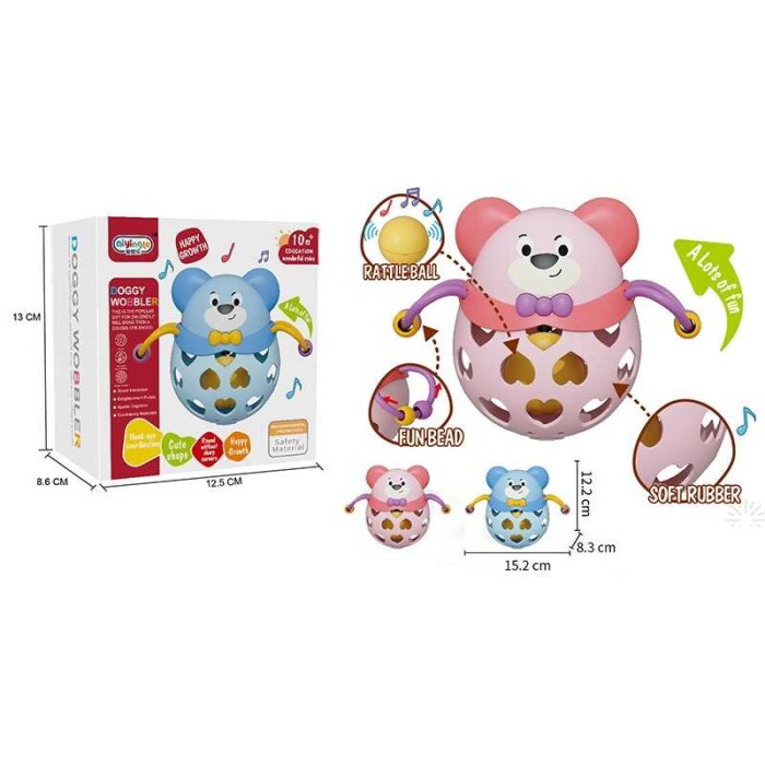 Брязкальце 2 кольори, пальчикові ігри, в кор. /144/