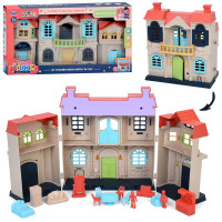 Будиночок 16-21,5-12см, меблі, фігурки, мікс кольорів, в кор-ці, 39-21,5-7,5см /36/