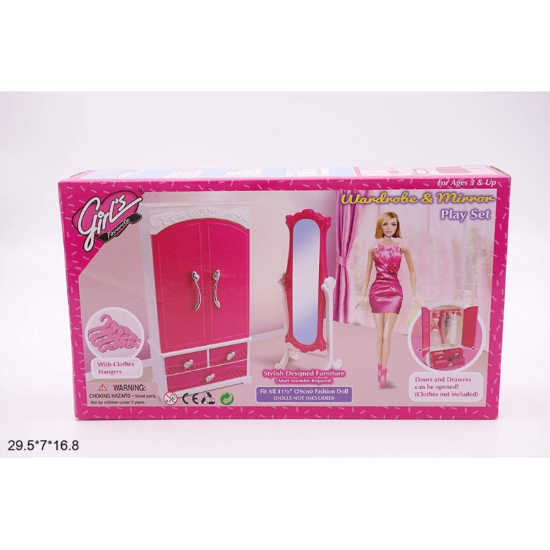 Меблі Gloria 3009 гардероб із дзеркалом і аксес.кор.29,5*7*16,8 /36/