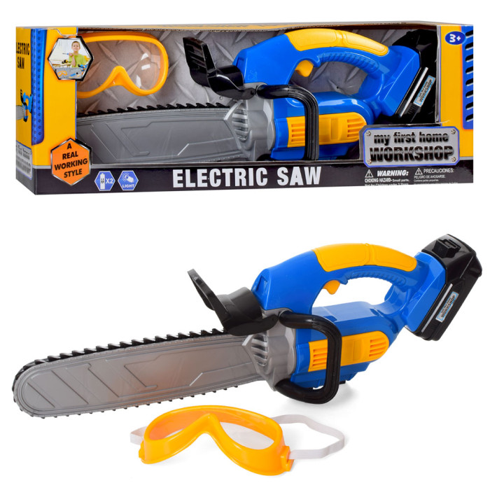 Бензопила 43см-звук, світло, маска, на бат-ці, в кор-ці, 44-15-9см /18/