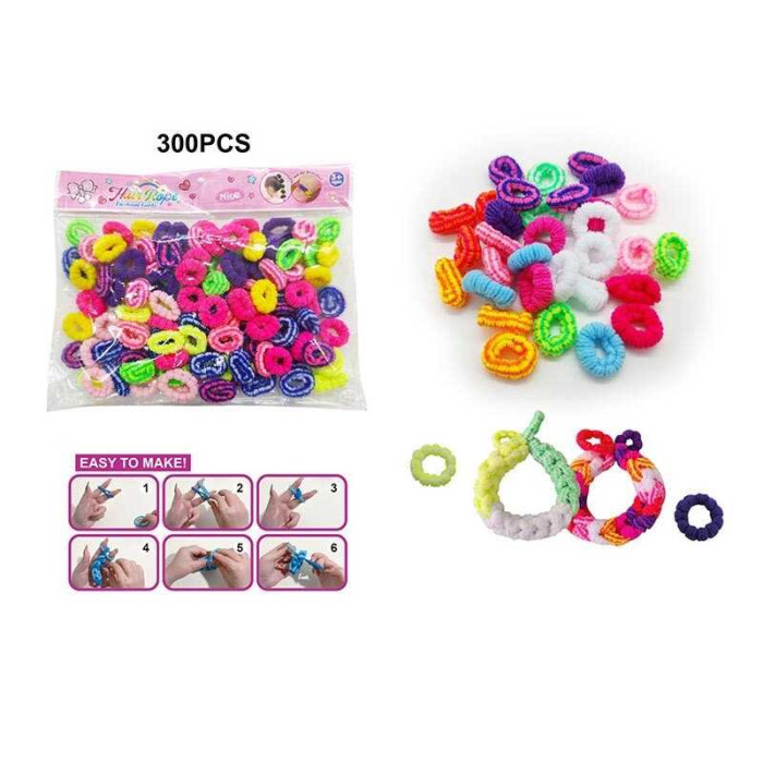 Набір резиночок для плетіння різнокольорові, м’які, еластичні, в п/е /240-2/