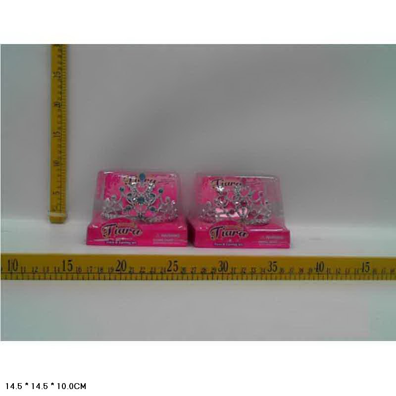 Аксесуари для дівчат мікс 2 види, корона, аксес кор. 14*14*10 /144-2/