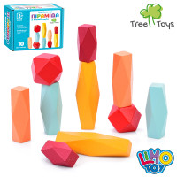 Дерев'яна іграшка Баланс пірамідка, фігурки, в кор-ці, 13-10-4,5см /40/