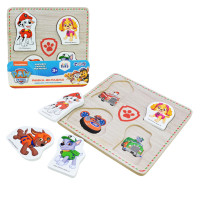Дерев'яна іграшка KidsHits Paw Patrol вкладиші у плівці 14,8*14,8*0,6 см /100/