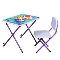 Столик M 5960-9 (1шт) 59,5-44см, 1 стільчик, складний, в кор-ці, 65-55,5-7см, BS, кольори, фіолетовий Столик M 5960-9 (1шт) 59,5-44см, 1 стільчик, складний, в кор-ці, 65-55,5-7см, BS, кольори, фіолетовий