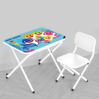 Столик M 5960-1 (1шт) 59,5-44см, 1 стільчик, складний, в кор-ці, 65-55,5-7см, BS, кольори, білий Столик M 5960-1 (1шт) 59,5-44см, 1 стільчик, складний, в кор-ці, 65-55,5-7см, BS, кольори, білий