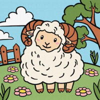 Набір для розпису по номерах для дітей Набір для розпису по номерах для дітей