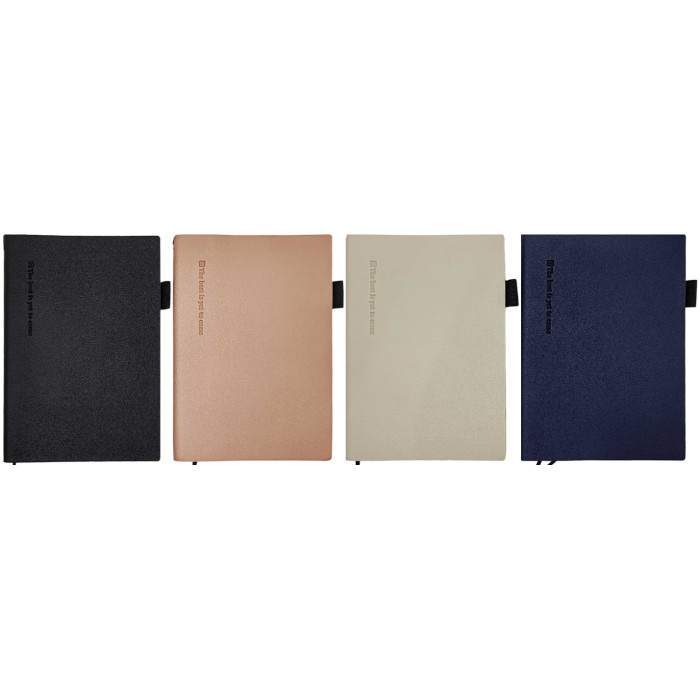 Блокнот з утримувачем д/ручки А5/100арк.шкір/зам ,80г/м2,клітина,4кол.(1*50)