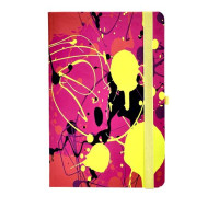 Книжка записна INFINITY, на гумці, 136х207мм, 96 арк., кліт., офсет крем., тв.лам.обкл., малинова Книжка записна INFINITY, на гумці, 136х207мм, 96 арк., кліт., офсет крем., тв.лам.обкл., малинова