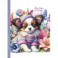 Блокнот, 80г, Інтегральний, 143х200 мм, 48 аркушів, чисті аркуші, Мат.лам. диз.24328