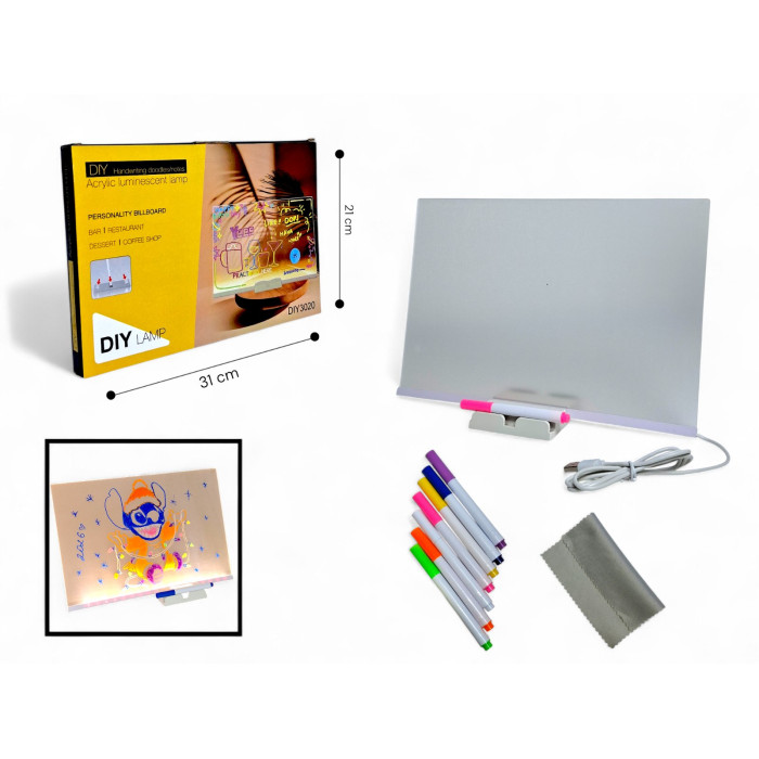 Світлодіодна акрилова дошка-нічник 