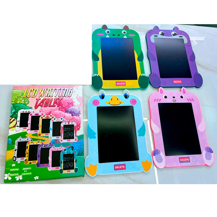 LCD планшет 8,5дюймів, 20,5-27,5см, кольровий, 4 види, бат(табл), в кор-ці, 21-28-0,5см /50/