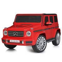 Джип M 5028EBLR-3 (1шт) 2,4G, 1акум12V10AH, 4мотори 25W, MP3, USB, EVA, світло, муз., шкіра, червоний.