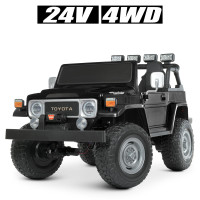 Джип M 4968EBLR-2(24V) (1шт) 2,4G, 4*80W, 1*24V7AH, EVA, USB, муз,шкіра, світло,чорний