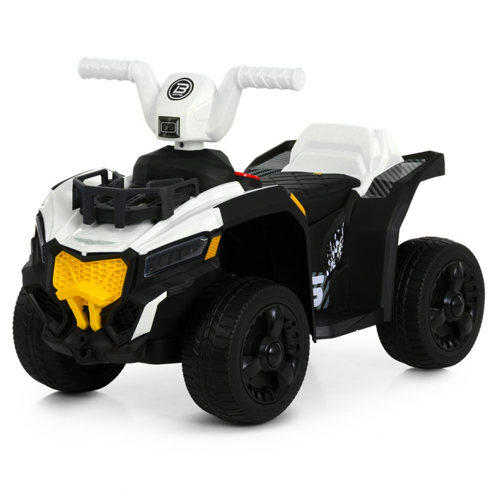 Квадроцикл M 6237EBLR-1 (1шт), 2,4G р/к, 2в1 (каталка-толокар), 1*6V7AH, 2*35W, муз, світло, шкіра, MP3, USB, BLUETOOTH, EVA, TF, білий