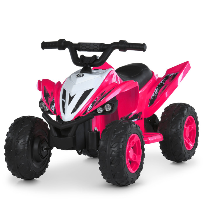 Квадроцикл M 6279EBR-8 (1шт) 2,4G р/к, 2мотори*35W, 1акум*12V4,5AH, EVA, USB, TF, BLUETOOTH, муз., свiтло, рожевий