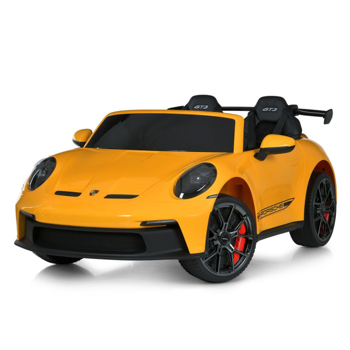 Машина M 6111EBLR-6(24V) (1шт) р/к 2,4G, 2мотори320W, 1акум24V10AH, EVA, USB, SD, BLUETOOTH, MP3, шкіра, світло, музика, жовтий