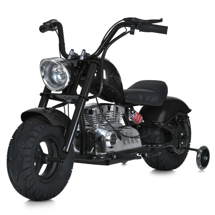 Мотоцикл M 6016AL-2(36V) (1шт) 2*18V9AH, 1*350W, USB, BLUETOOTH, TF,  шкіра, чорний