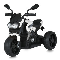 Мотоцикл M 5825E-1 (1шт) 1акум12V5AH, 1мотор25W, MP3, USB, TF, музика, світло, EVA, білий Мотоцикл M 5825E-1 (1шт) 1акум12V5AH, 1мотор25W, MP3, USB, TF, музика, світло, EVA, білий